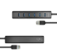 Axagon HUE-SA7BP hub & concentrateur USB 3.2 Gen 1 (3.1 Gen 1) Type-A 5000 Mbit/s Noir - 10