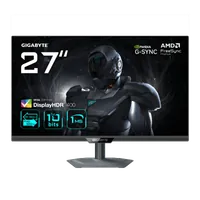 GIGABYTE G27U Moniteur de jeu 27” 4K UHD - Mode double (4K 160Hz ou FHD 320Hz), 3840 x 2160, 1ms, 350 cd/m², FreeSync Premium, DisplayHDR400, HDMI 2.1, DisplayPort 1.4 - 1