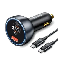 Chargeur de voiture Allume Cigare Baseus 2xUSB 24W Noir (2,4A) - 1