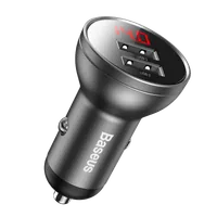 Chargeur de voiture Allume Cigare Baseus 2xUSB 24W Noir (2,4A) - 2