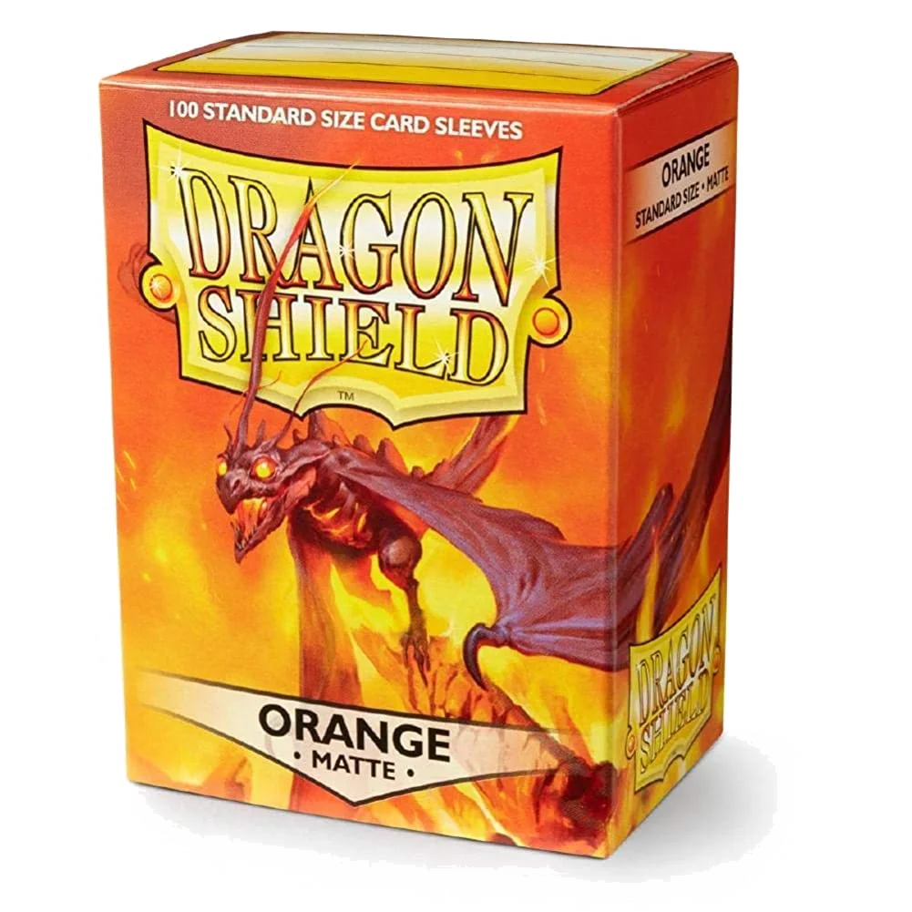Lot de 100 Sleeves Dragon Shield Matte (Orange)