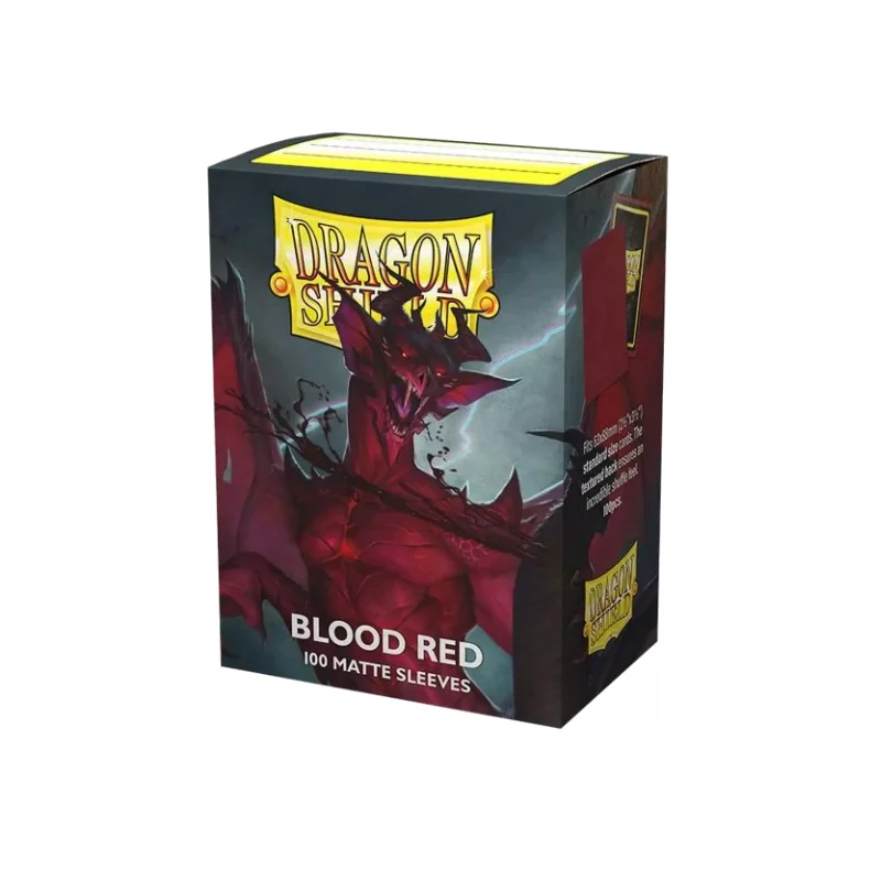 Lot de 100 Sleeves Dragon Shield Matte (Blood Red)