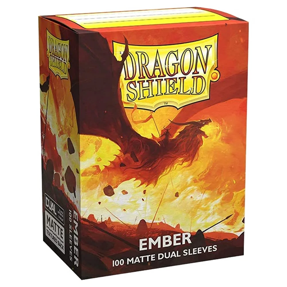 Lot de 100 Sleeves Dragon Shield Dual Matte (Ember)