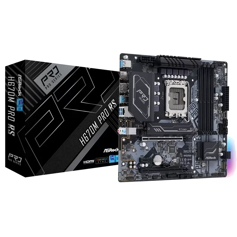 Carte Mère ASRock H670M Pro RS (Intel LGA 1700)
