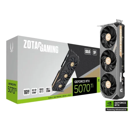 Carte Graphique Zotac Gaming GeForce RTX 5070 Ti Solid SFF