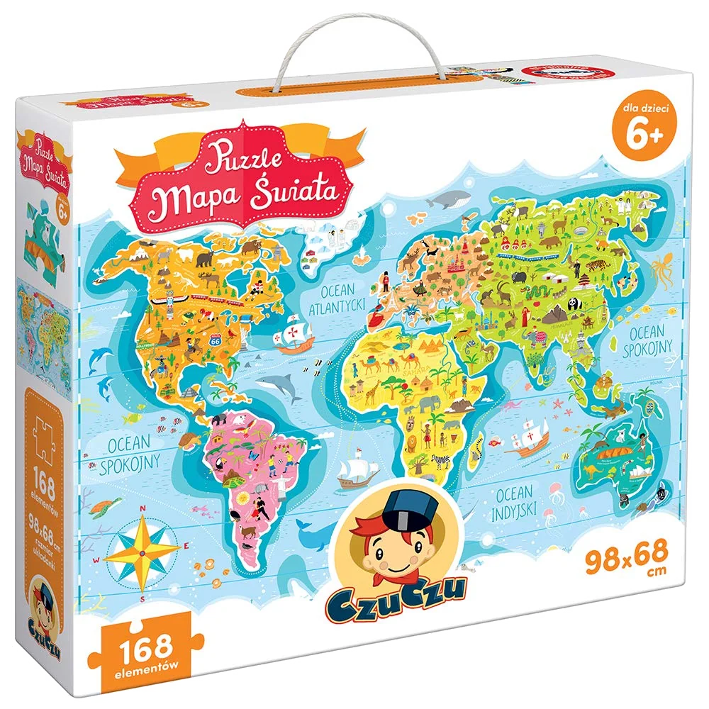Puzzle CzuCzu Mapa Swiata (260 pièces)