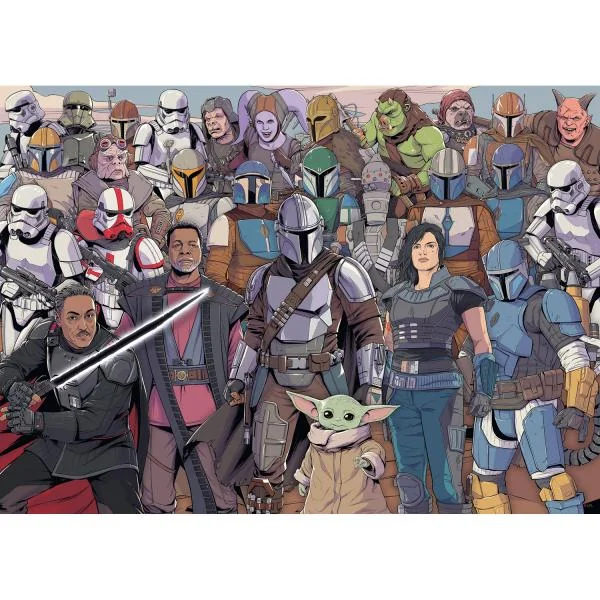 Puzzle Ravensburger - Challenge : Baby Yoda / Star Wars Mandalorian (1000 pièces)