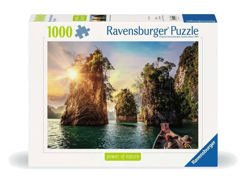 Puzzle Ravensburger - Lac de Cheow Lan (1000 pièces)