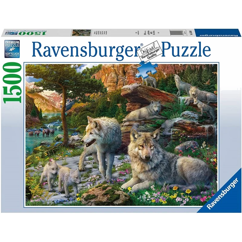 Puzzle Ravensburger - Loups Printemps (1500 pièces)