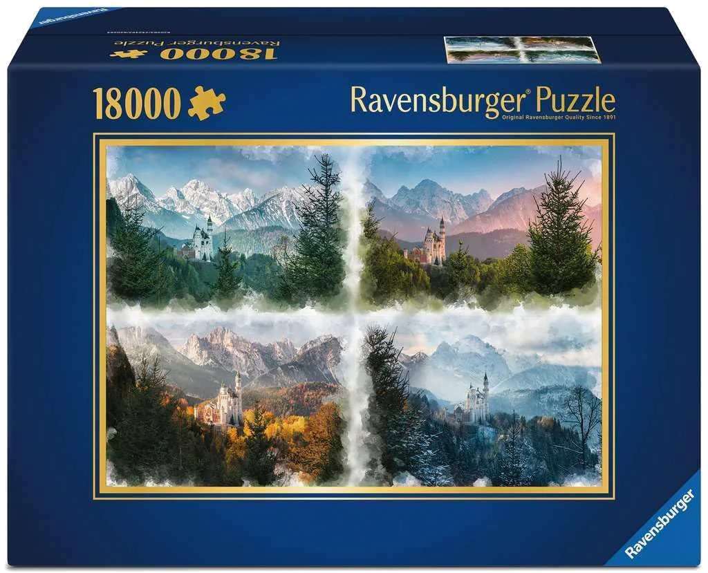 Puzzle Ravensburger - Un Château au Fil des Saisons XXL  (18000 pièces)