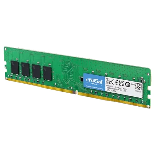 Barrette mémoire 16Go DIMM DDR4 Crucial  3200Mhz (Vert)