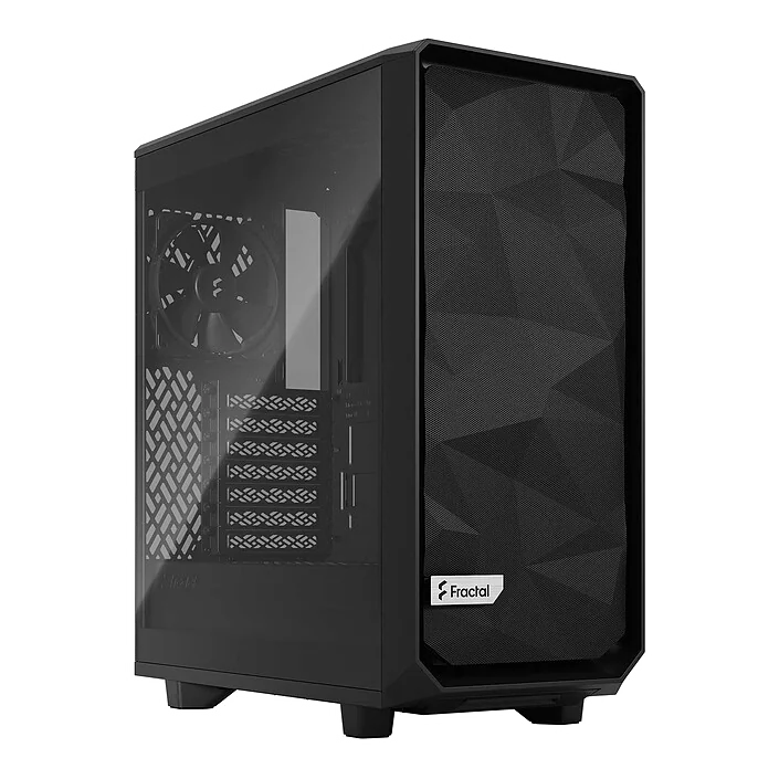 Boitier Moyen Tour ATX Fractal Design Meshify 2 Compact (Noir)