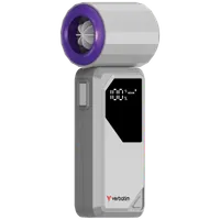 Verbatim Cool 'n' Go AirJet Gris, Violet Ventilateur portable