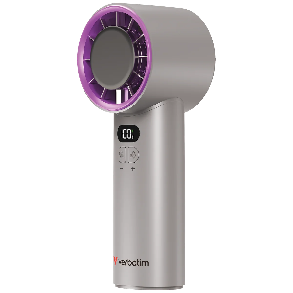 Verbatim Cool 'n' Go Ice Touch Gris, Violet Ventilateur portable