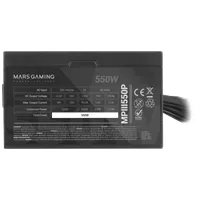 Mars Gaming MPIII550P unité d'alimentation d'énergie 550 W 24-pin ATX ATX Noir - 5