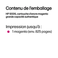 HP 933XL cartouche d'encre magenta grande capacité authentique - 5