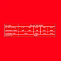 Mars Gaming MPVU750 unité d'alimentation d'énergie 750 W 20+4 pin ATX ATX Noir, Rouge - 8
