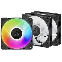 Lot de 3 Ventilateurs de boitier Arctic P12 Pro Low Noise RGB - 12cm (Noir)