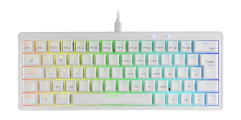 Mars Gaming MKMINIPRO clavier USB Français Blanc