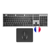 Tacens 6ZENITHFR clavier Souris incluse maison/bureau RF sans fil AZERTY Français Gris - 1