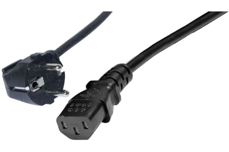 CABLE ALIM. PC CEE 7 (M) > IEC C13 (F) 2P+T Noir 3.0m * 580420