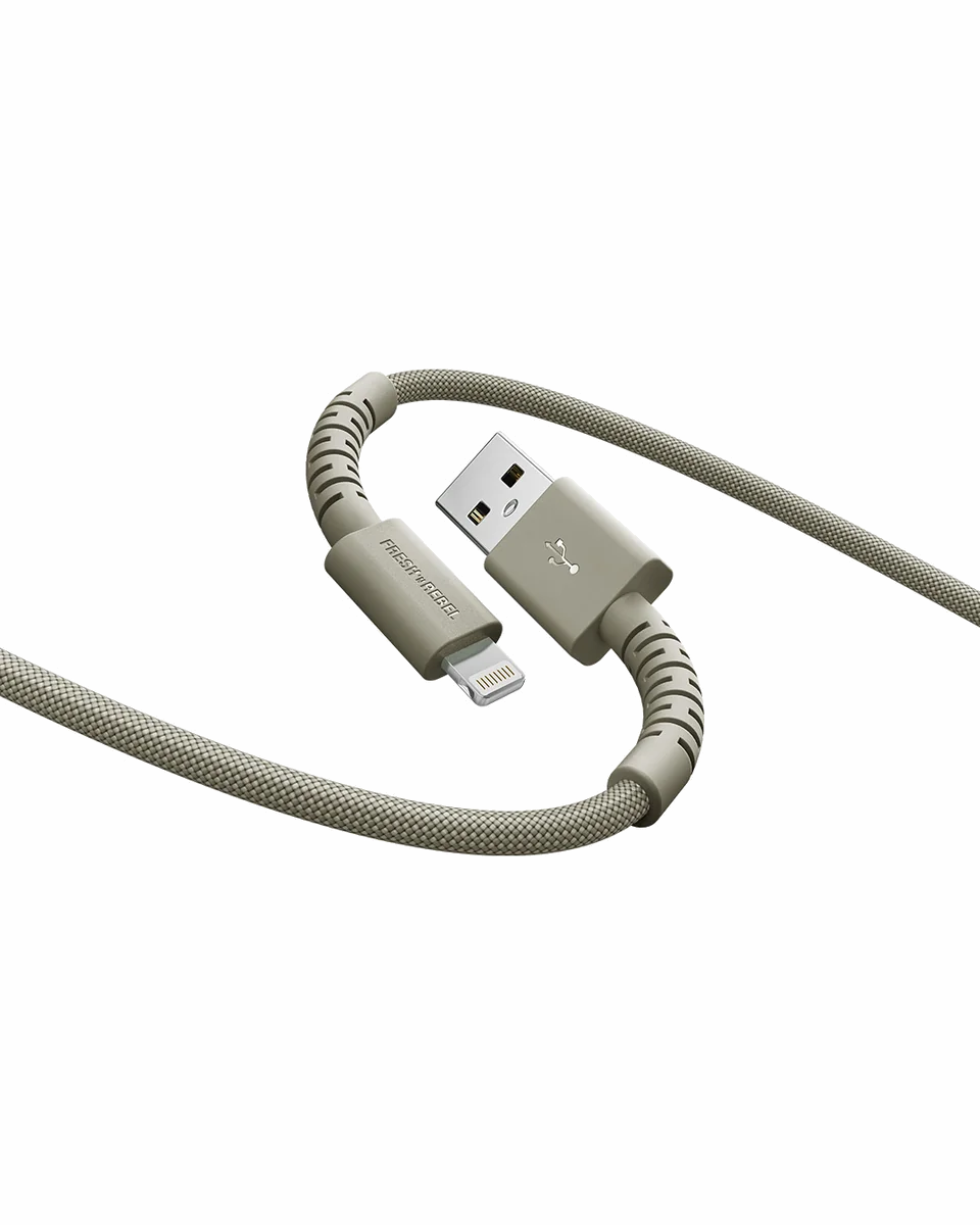 FRESH N REBEL- FlexWave Sillicon Braided Cable USB-A to Lightnin