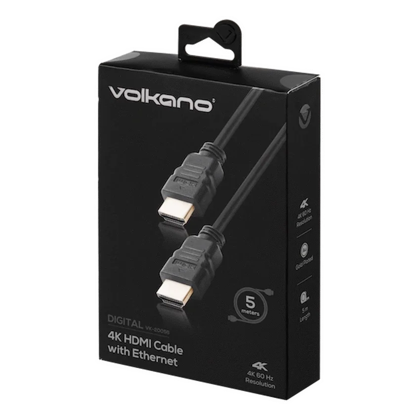VOLKANO VK-20056-BK DIGITAL SERIES 4K CABLE HDMI 5M