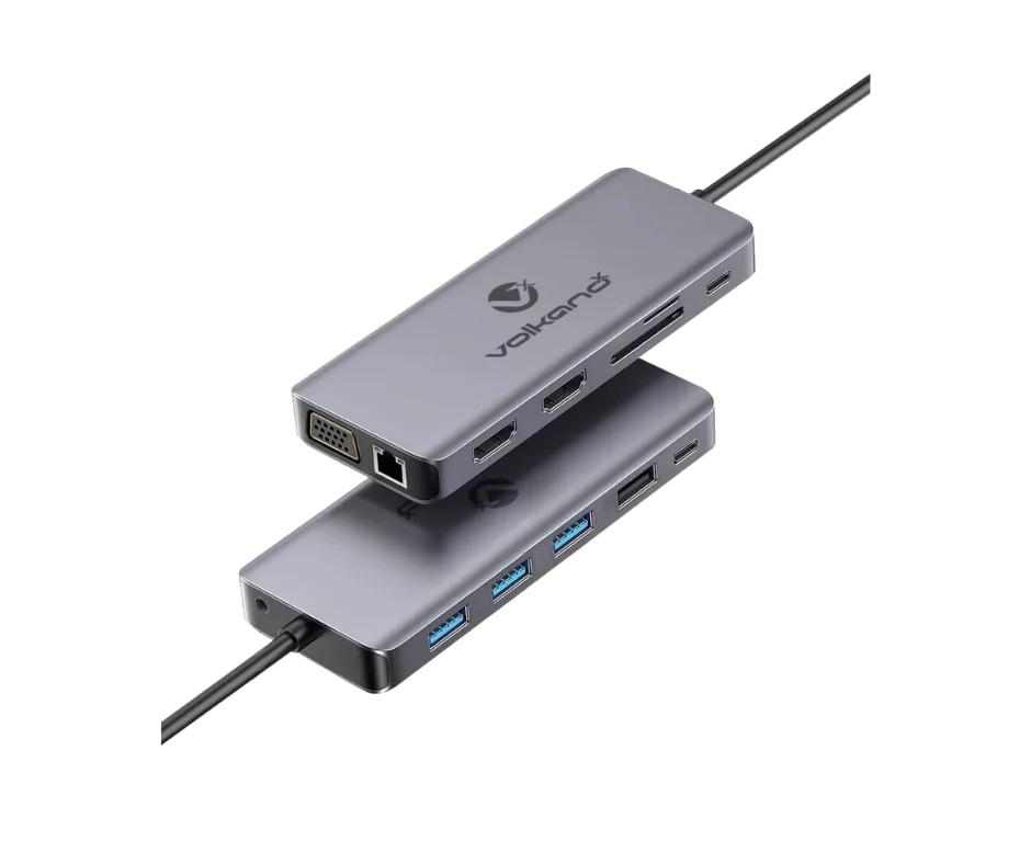 VOLKANO VK-8148-BK Hub Core Multi Duo 13-en-1 Type-C