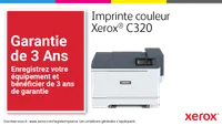 Xerox C320 Imprimante recto verso sans fil A4 33 ppm, PS3 PCL5e/6, 2 magasins Total 251 feuilles - 11
