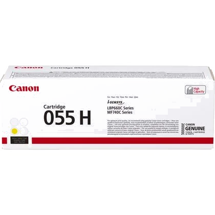 Canon 055H Cartouche de toner 1 pièce(s) Original Jaune