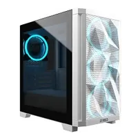 BOITIER M.RED STARDUST Mini 2x120mm RGB sans Alim/mATX * Blanc