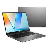 ASUS Vivobook 14 Flip TP3407SA-FLIP-DICSG213X Copilot+ PC Intel Core Ultra 7 256V Hybride (2-en-1) 35,6 cm (14") Écran tactile WUXGA 16 Go LPDDR5x-SDRAM 512 Go SSD Wi-Fi 7 (802.11be) Windows 11 Pro Gris - 9