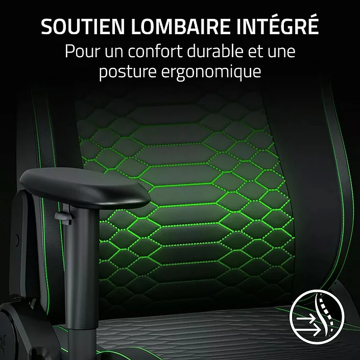 RAZER Iskur V2 NewGen Light Gray - Fauteuil Gaming