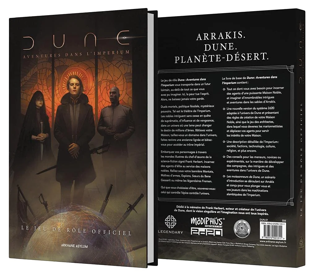 Jeu de Rôle : Dune - Livre Aventures dans L'Imperium Kit du MJ