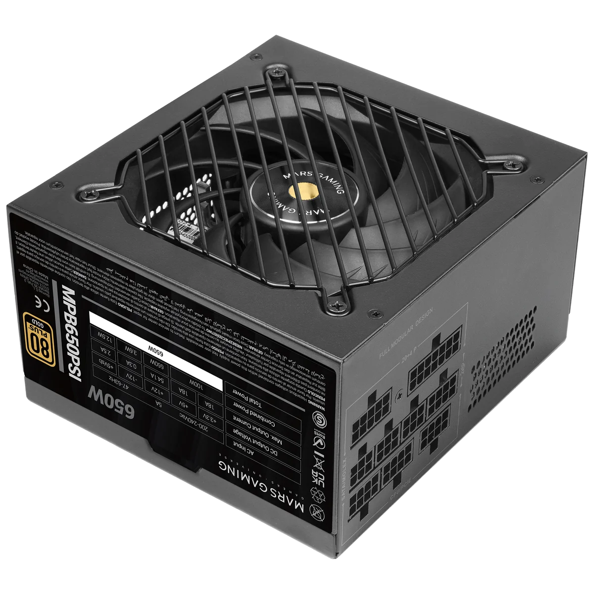 Mars Gaming MPB650PSI unité d'alimentation d'énergie Noir