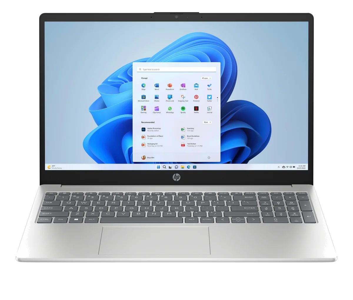 HP 15-fd0005sf Intel® Core™ i7 i7-1355U Ordinateur portable 39,6 cm (15.6") Full HD 16 Go DDR4-SDRAM 512 Go SSD Wi-Fi 6 (802.11ax) Windows 11 Home Argent