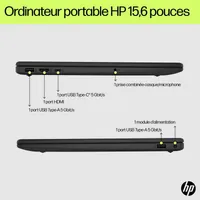 HP 15-fd0005sf Intel® Core™ i7 i7-1355U Ordinateur portable 39,6 cm (15.6") Full HD 16 Go DDR4-SDRAM 512 Go SSD Wi-Fi 6 (802.11ax) Windows 11 Home Argent - 5
