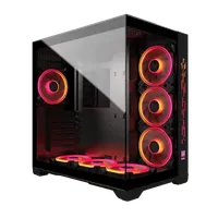 BOITIER M.RED Crystal Sea Noir mT/sans Alim/mATx - 3