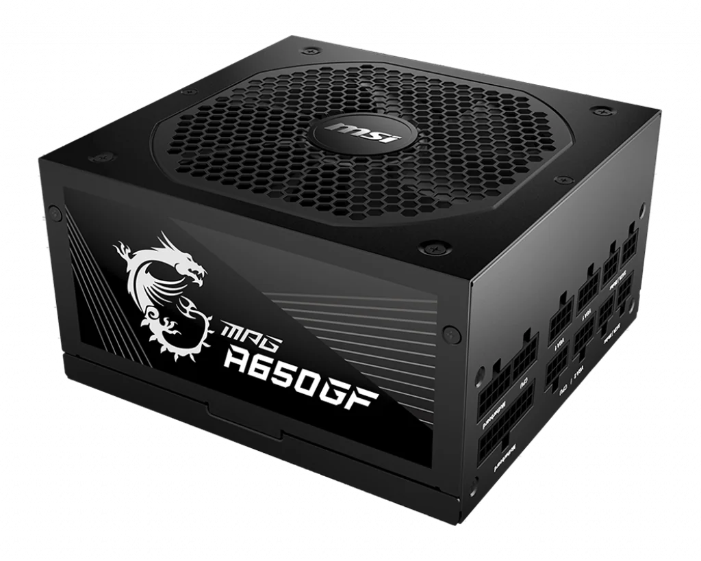 MSI MPG A650GF unité d'alimentation d'énergie 650 W 24-pin ATX ATX Noir