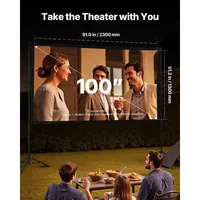 ECRAN DE PROJECTION PORTABLE 100'' - 2