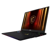 MSI Raider A18 HX A9WJG-258FR AMD Ryzen™ 9 9955HX3D Ordinateur portable 45,7 cm (18") UHD+ 64 Go DDR5-SDRAM 2 To SSD NVIDIA GeForce RTX 5090 Wi-Fi 7 (802.11be) Windows 11 Pro Noir - 1