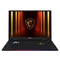 MSI Raider A18 HX A9WJG-258FR AMD Ryzen™ 9 9955HX3D Ordinateur portable 45,7 cm (18") UHD+ 64 Go DDR5-SDRAM 2 To SSD NVIDIA GeForce RTX 5090 Wi-Fi 7 (802.11be) Windows 11 Pro Noir - 2