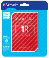 Verbatim Disque dur portable USB Store 'n' Go 3.0, 1 To - Rouge - 4