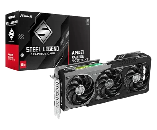 Carte Graphique ASRock Radeon RX 9070 XT Steel Legend Dark