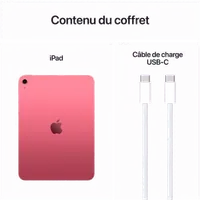 Tablette Apple iPad A16 Wi-Fi 128 Go - 11" Rose (EUR)