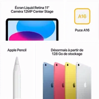 Tablette Apple iPad A16 Wi-Fi 128 Go - 11" Rose (EUR) - 2