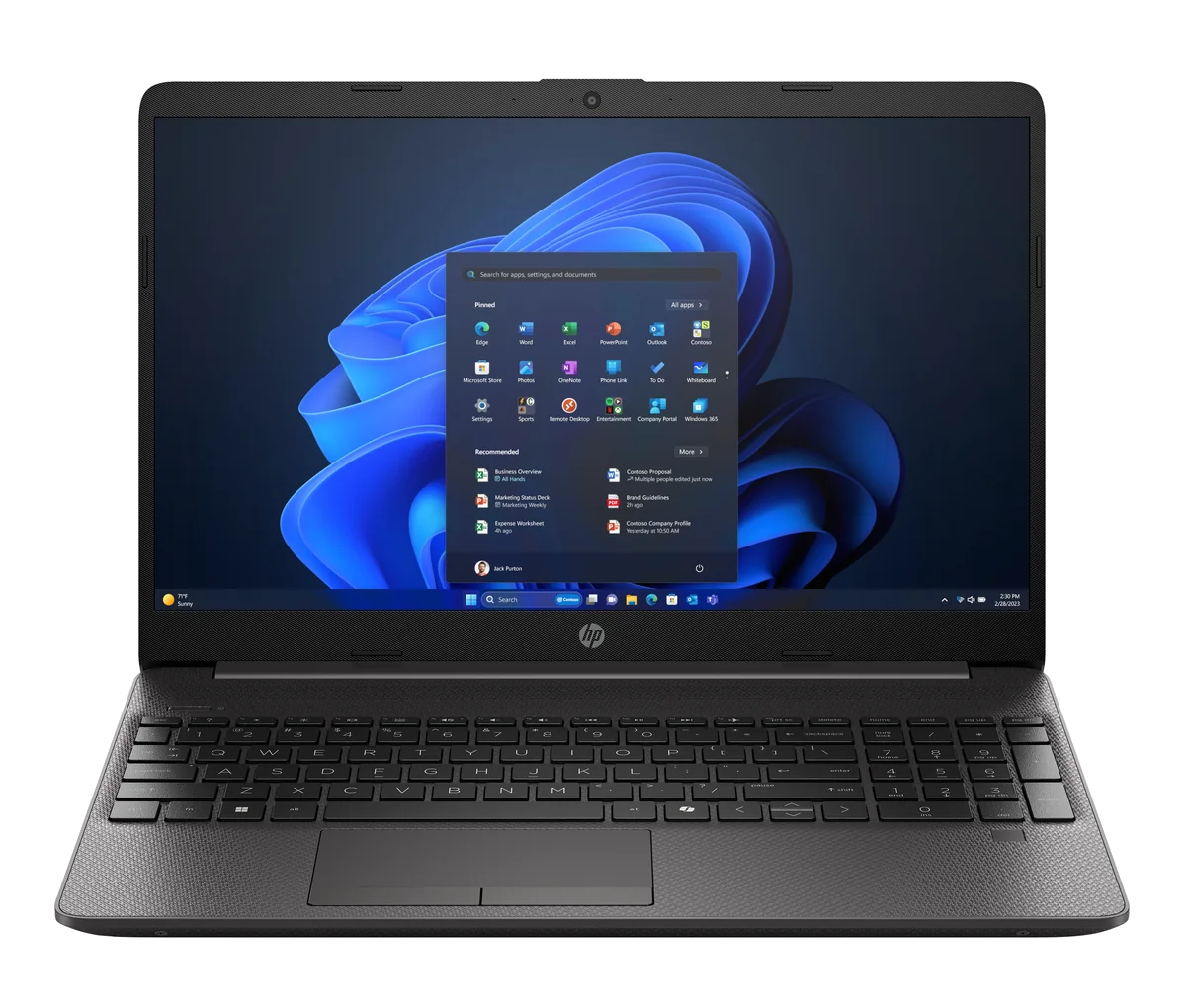 HP 250R G9 Intel Core 7 150U Ordinateur portable 39,6 cm (15.6") Full HD 16 Go DDR4-SDRAM 512 Go SSD Wi-Fi 6 (802.11ax) Windows 11 Pro Noir