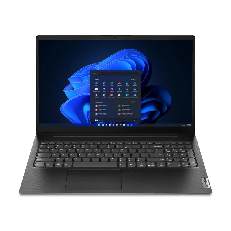 Lenovo V15 G4 AMN AMD Ryzen™ 3 7320U Ordinateur portable 39,6 cm (15.6") Full HD 8 Go LPDDR5-SDRAM 512 Go SSD Wi-Fi 6 (802.11ax) Windows 11 Home Français Noir