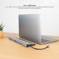 Nanocable 10.16.1012 station d'accueil Avec fil USB 3.2 Gen 1 (3.1 Gen 1) Type-C Gris - 3