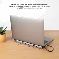 Nanocable 10.16.1012 station d'accueil Avec fil USB 3.2 Gen 1 (3.1 Gen 1) Type-C Gris - 4